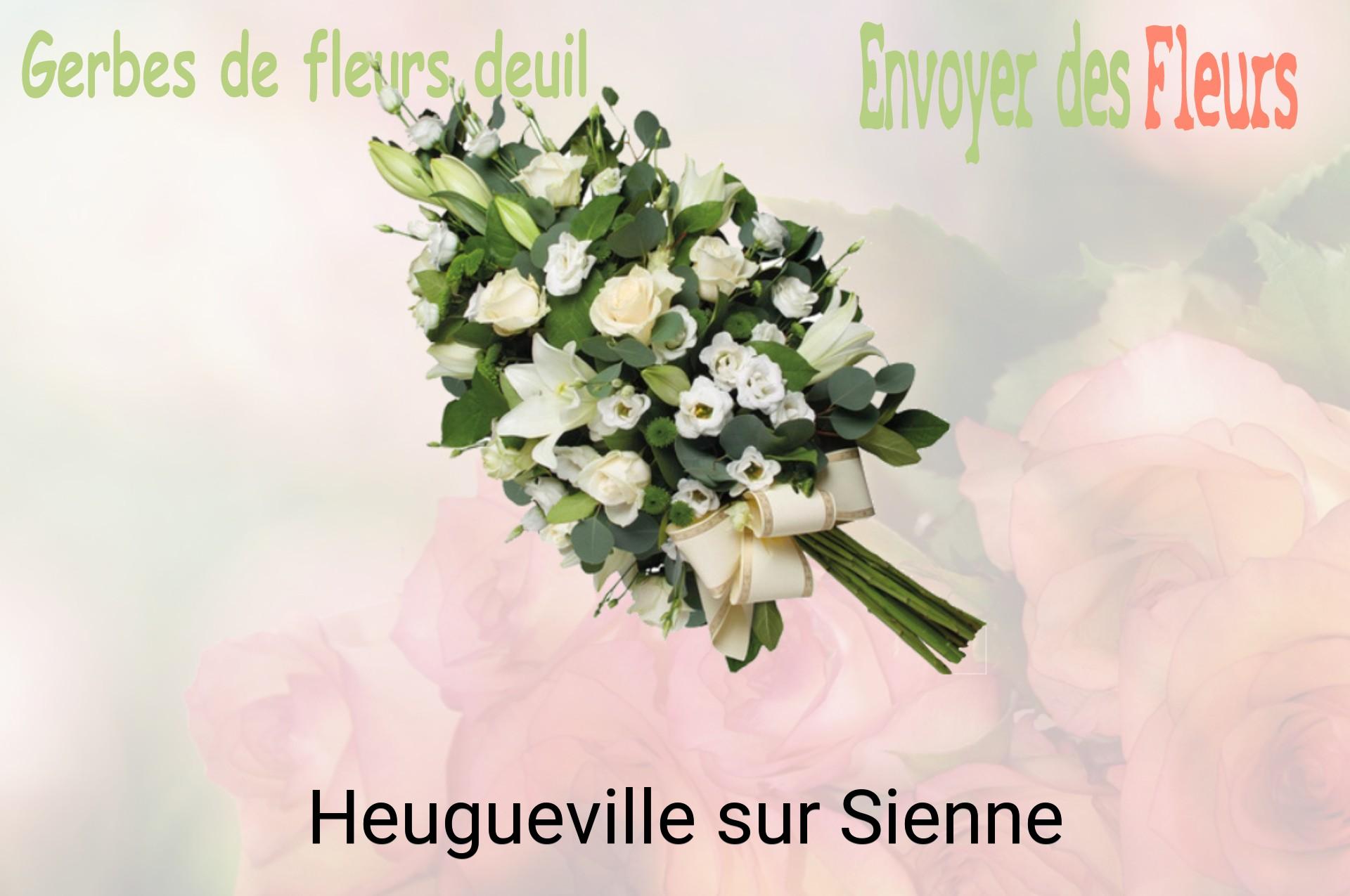 Gerbe de fleurs de deuil livrée à Heugueville-sur-Sienne